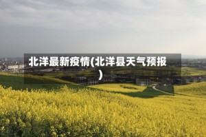 北洋最新疫情(北洋县天气预报)