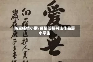 防空疫情小楷/疫情防控书法作品展小学生