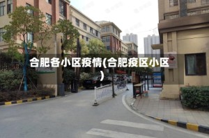 合肥各小区疫情(合肥疫区小区)
