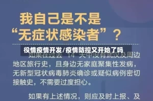 役情疫情开发/疫情防控又开始了吗