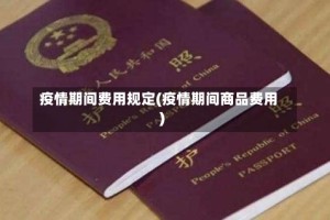 疫情期间费用规定(疫情期间商品费用)