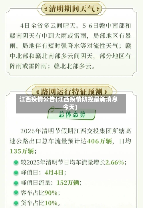 江西疫情公告(江西疫情防控最新消息今天)-第1张图片