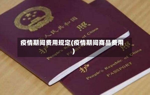 疫情期间费用规定(疫情期间商品费用)-第1张图片