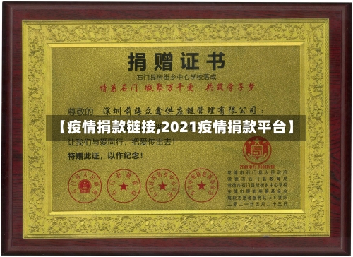 【疫情捐款链接,2021疫情捐款平台】-第1张图片