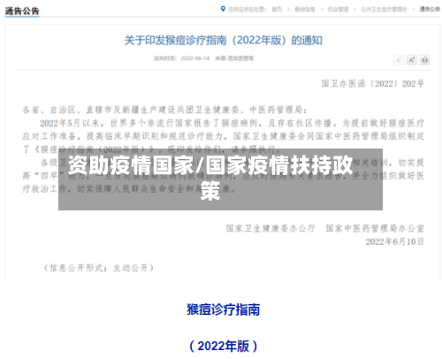 资助疫情国家/国家疫情扶持政策-第1张图片