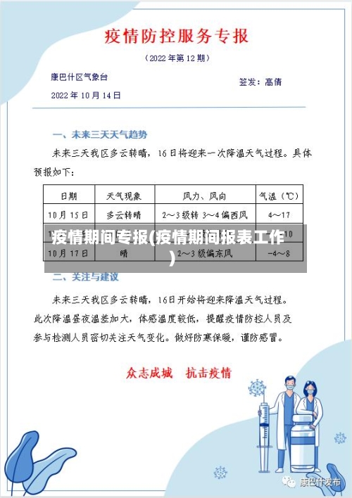 疫情期间专报(疫情期间报表工作)-第1张图片